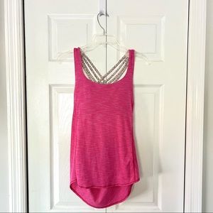 Lululemon cowl back tank with built in sports bra - size 8 (M)